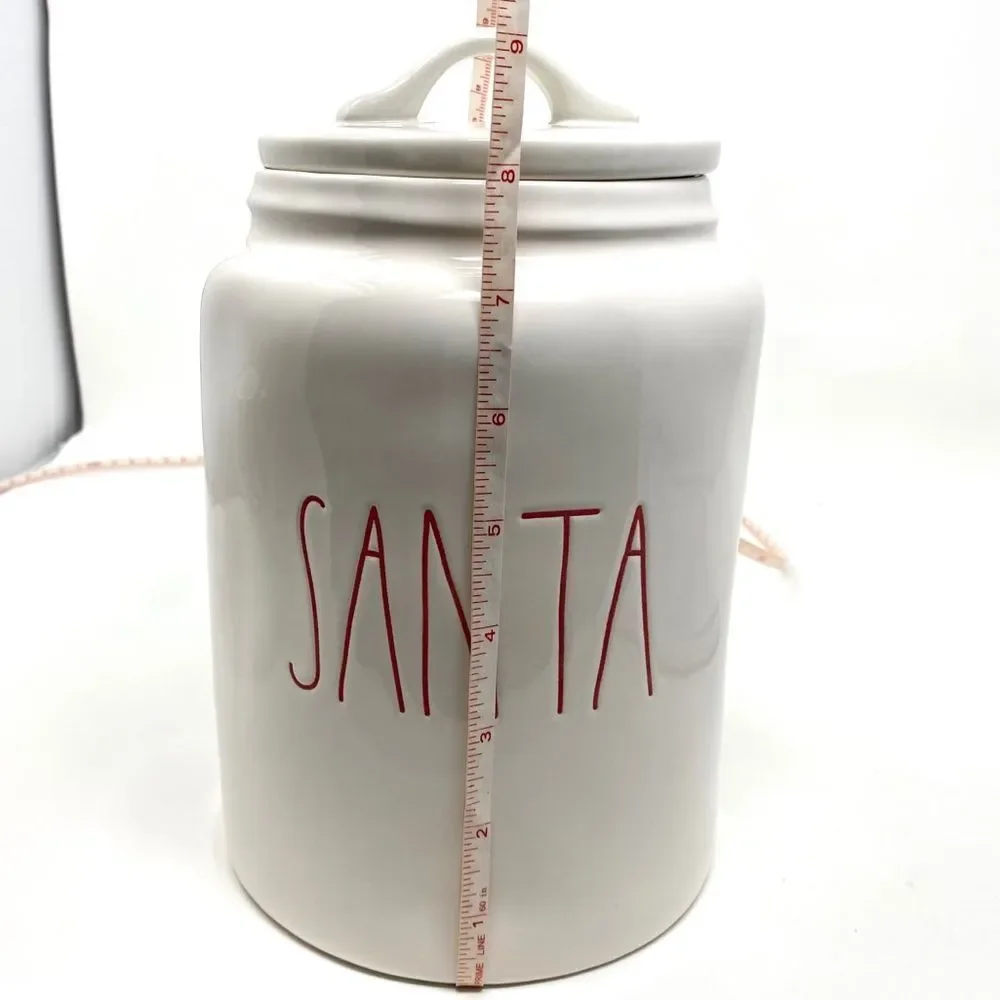 Rae Dunn Santa Cookie Jar Christmas Holiday RARE Gift Cooking Bake Her Him Snack